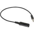Product Image of 12" Black Alligator Clip to Multi-Stacking Banana Plug Patch Cord, 1166-12-0