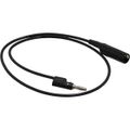 Product Image of 24" Black Alligator Clip to Multi-Stacking Banana Plug Patch Cord, 1166-24-0