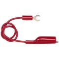 Product Image of 36" Red Insulated Alligator Clip to Spade Lug Patch Cord, 1960-36-2