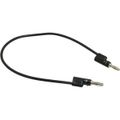 Product Image of 12" Black Stacking Banana Plug Patch Cord, B-12-0