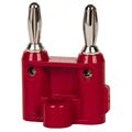 Product Image of Red Solderless Double Banana Plug, MDP-2