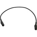 Product Image of 12" Black Minigrabber Clip to Stacking Banana Plug Lead, MG-B-12-0