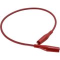 Product Image of 12" Red Minigrabber Clip to Stacking Banana Plug Lead, MG-B-12-2