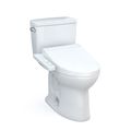 Product Image of Drake WASHLET+ Two-Piece Elongated 1.28 GPF Universal Height TORNADO FLUSH Toilet with C2 Bidet Seat, Cotton White - MW7763074CEFG#01
