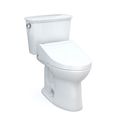 Product Image of Drake Transitional WASHLET+ Two-Piece Elongated 1.28 GPF Universal Height TORNADO FLUSH Toilet with C5 Bidet Seat, Cotton White - MW7863084CEFG#01