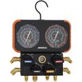 Product Image of 3-1/8" 4-Valve Pro Plus Manifold Gauge for R410A/22/134a/404A Refrigerants
