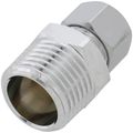 Product Image of 3/8" OD x 1/2" MIP Chrome Plated Compression Connector, Lead Free