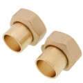 Product Image of 3/4" Sweat Fitting Kit w/ 1" Union Nuts, Washers & Tailpieces (Bag of 2)