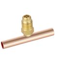 Product Image of 1/4" ODS x 5/16" ODF Slip Fit Copper Braze Tee (Pack of 3)