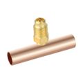 Product Image of 3/8" ODS x 1/2" ODF Slip Fit Copper Braze Tee (Pack of 3)