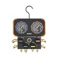 Product Image of 3-18", 4-Valve Pro Plus Manifold Gauge for R-410A/22/134a/R-404A Refrigerants
