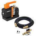 Product Image of Cordless Vacuum Pump, No Battery, BreakFree Series (4 CFM) & Pro Series Rapid Evacuation Kit with Valve Core Removal Tool and Hose (3/8" to 1/4" Fitting)