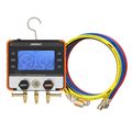 Product Image of Nexus Digital Manifold Gauge, Bluetooth-Enabled & 1/4" 45-Degree Low Loss Refrigerant Hose Set - Red, Blue, and Yellow (5')