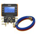 Product Image of Nexus 4-Valve Digital Manifold Gauge, Bluetooth-Enabled & 1/4" 45-Degree Refrigerant Charging Hose Set (5')