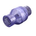 Product Image of 2" PVC IPS Clear Spring Check Valve (Socket)