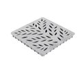 Product Image of 12" Square Catch Basin Grate - Decorative Botanical (Gray)