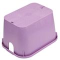 Product Image of 14" x 19" Standard Series Irrigation Control Valve Box (Purple Box/Cover)