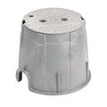 Product Image of 10" Round Pro-Spec Series Valve Box w/ Bolt-Down Electrical Cover (Gray Box/Gray Cover)