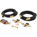 Product Image of Pro Series Rapid Evacuation Kit with Vacuum Gauge, Valve Core Removal Tools, and Hose (1/2" to 1/4" Fitting)