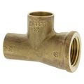 Product Image of 1/2" CxFxC Cast Bronze Baseboard Tee (Lead Free)