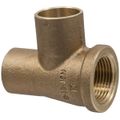 Product Image of 3/4" x 1/2" x 3/4" CxFxC Cast Bronze Tee (Lead Free)