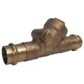Product Image of 1-1/4" Copper Press Bronze Check Valve, 200 PSI, Y-Pattern, PF413-Y
