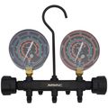 Product Image of 3-1/8" OD Pro Series Manifold Gauge, Brass Body, for R22/410A/404A Refrigerants
