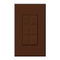 Product Image of Nova T, 6-Port Frame, Field Customizable, Fits Architectural-Style Wall Plates,w/ Wall Plate, Sienna