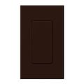 Product Image of Nova T Blank Insert for Architectural Matte Wall Plates, Single Gang Wall Plate Included, Brown