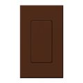 Product Image of Nova T Blank Insert for Architectural Matte Wall Plates, Single Gang Wall Plate Included, Sienna