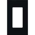 Product Image of Nova T Wall Plate Kit, 1-Gang, Fits Small Accessory/Wall Keypad Insert, No Fins Broken, Matte Finish, Black