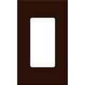 Product Image of Nova T Wall Plate Kit, 1-Gang, Fits Small Accessory/Wall Keypad Insert, No Fins Broken, Matte Finish, Brown