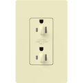 Product Image of Architectural 15A Dual Dimming, Tamper Resist Duplex Receptacle, 125V,w/ Wall Plate, Matte Finish, Almond