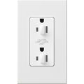 Product Image of Architectural 15A Dual Dimming, Tamper Resist Duplex Receptacle, 125V,w/ Wall Plate, Matte Finish, White