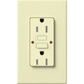 Product Image of Architectural 15A Tamper-Resist GFCI Duplex Receptacle, Self-Testing, 125V,w/ Wall Plate, Matte Finish, Almond