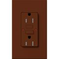 Product Image of Architectural 15A Tamper-Resist GFCI Duplex Receptacle, Self-Testing, 125V,w/ Wall Plate, Matte Finish, Sienna