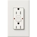 Product Image of Architectural 15A Tamper-Resist GFCI Duplex Receptacle, Self-Testing, 125V,w/ Wall Plate, Matte Finish, White
