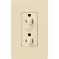 Product Image of Architectural 20A Dual Dimming, Tamper Resist Duplex Receptacle, 125V,w/ Wall Plate, Matte Finish, Beige