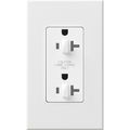 Product Image of Architectural 20A Dual Dimming, Tamper Resist Duplex Receptacle, 125V,w/ Wall Plate, Matte Finish, White