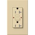 Product Image of Architectural 20A Tamper-Resist GFCI Duplex Receptacle, Self-Testing, 125V,w/ Wall Plate, Matte Finish, Ivory