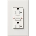 Product Image of Architectural 20A Tamper-Resist GFCI Duplex Receptacle, Self-Testing, 125V,w/ Wall Plate, Matte Finish, White
