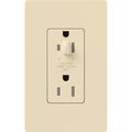 Product Image of Architectural 20A Half-Dimming, Tamper Resist Duplex Receptacle,w/ Wall Plate, Matte Finish, Beige