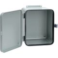 Product Image of 10" x 8" x 6" Removable Hinge Quick-Release Latch Contoured Type 12, Steel (Gray), A1086DL
