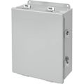 Product Image of 16" x 14" x 6" Continuous Hinge Enclosure with Clamps Type 4, Mild Steel (Gray), A1614CHNF