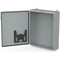 Product Image of 30" x 24" x 10" Continuous Hinge Enclosure with Clamps LP Type 4, Mild Steel (Gray), A302410LP