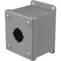 Product Image of Pushbutton Enclosures Type 12, 1PBx30.5mm, Steel (Gray), E1PB