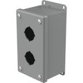 Product Image of Pushbutton Enclosures Type 12, 2PBx30.5mm, Steel (Gray), E2PB