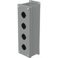 Product Image of Pushbutton Enclosures Type 12, 4PBx30.5mm, Steel (Gray), E4PB