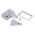 Product Image of Eliminator CPVC, Bottom Mount Washing Machine Outlet Box w/ 1/4 Turn (Standard Pack)