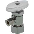 Product Image of 1/2" Nom Compression (5/8" OD) x 1/4" OD Compression Multi-Turn Angle Stop Valve, Lead Free (Chrome)
